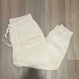 Aerie Cream Jogger Pants